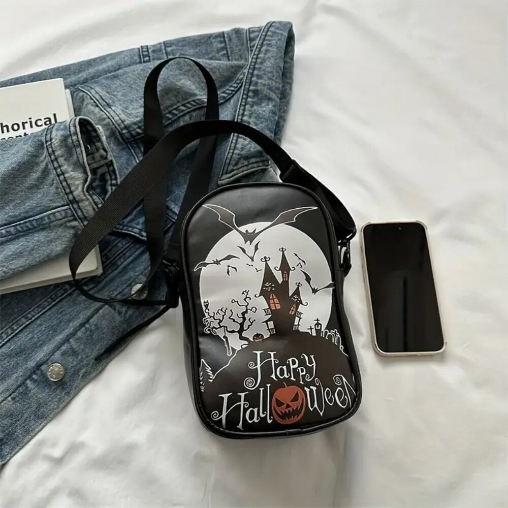 Haunted House BlackThemed Shoulder Bag NWT​